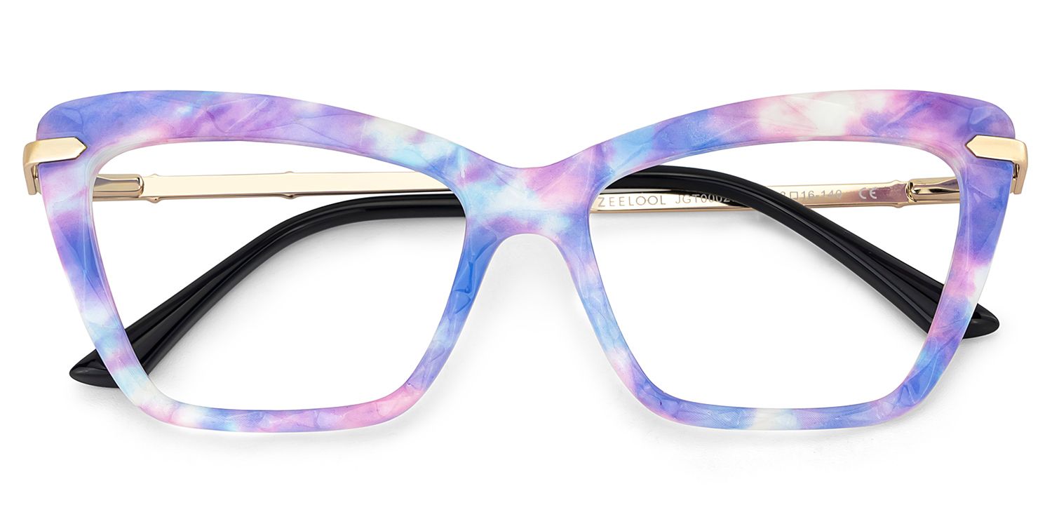 Juliet Cateye Purple TR90 Frame Glasses | Zeelool Optical2