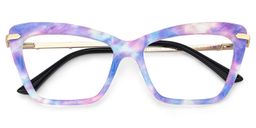 Juliet Cateye Purple Glasses2