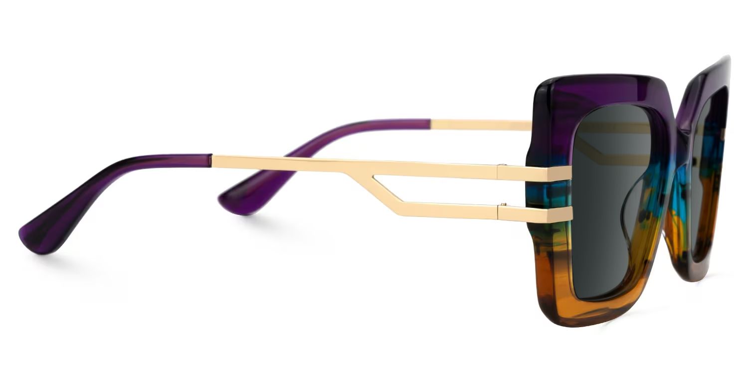 Designer Poutine Sunglasses in Mixed-Materials Full-frame2