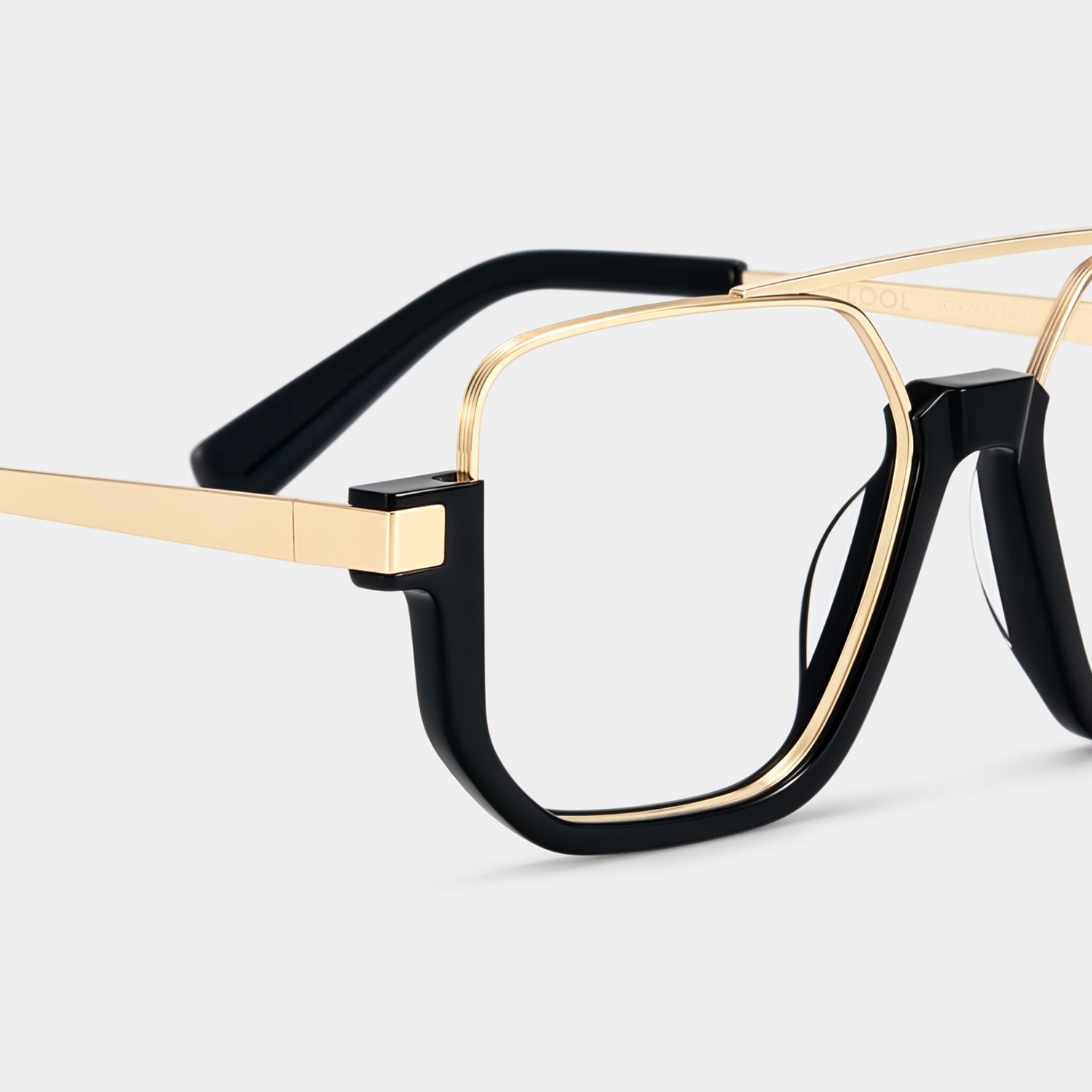 Oromiya Aviator Black and Gold Frame Glasses on Sale | ZEELOOL