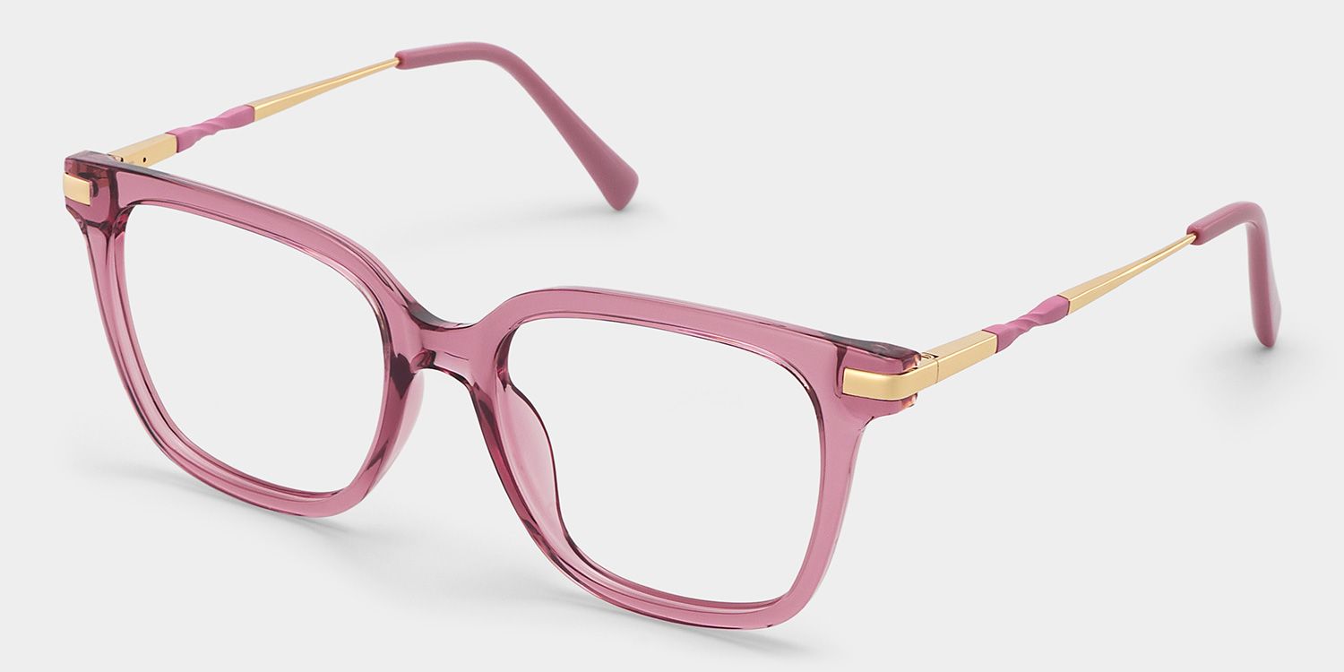 Jacqui Square Pink Glasses
