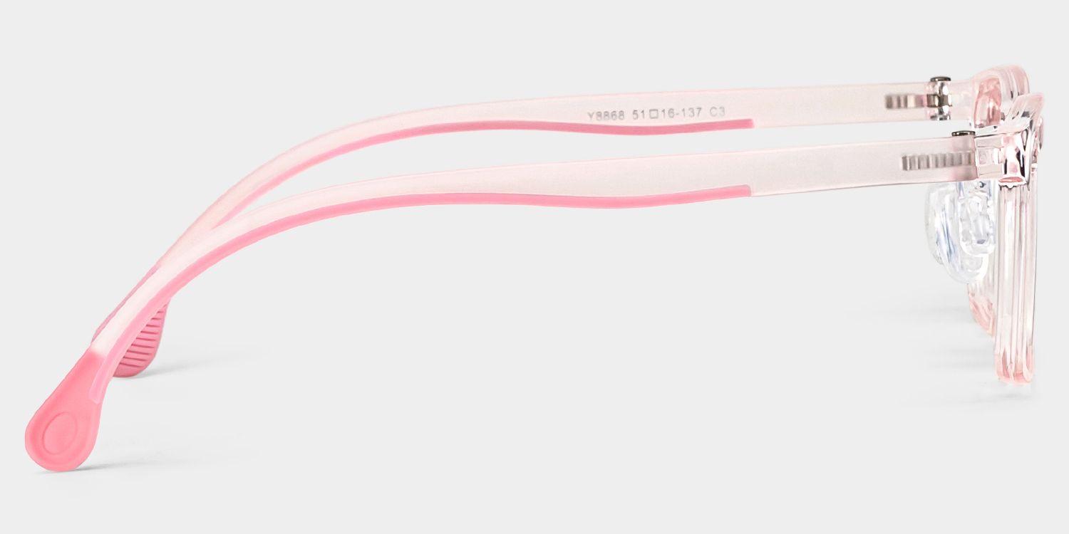 Sunny Rectangle Pink Frame Eyeglasses for Tween4