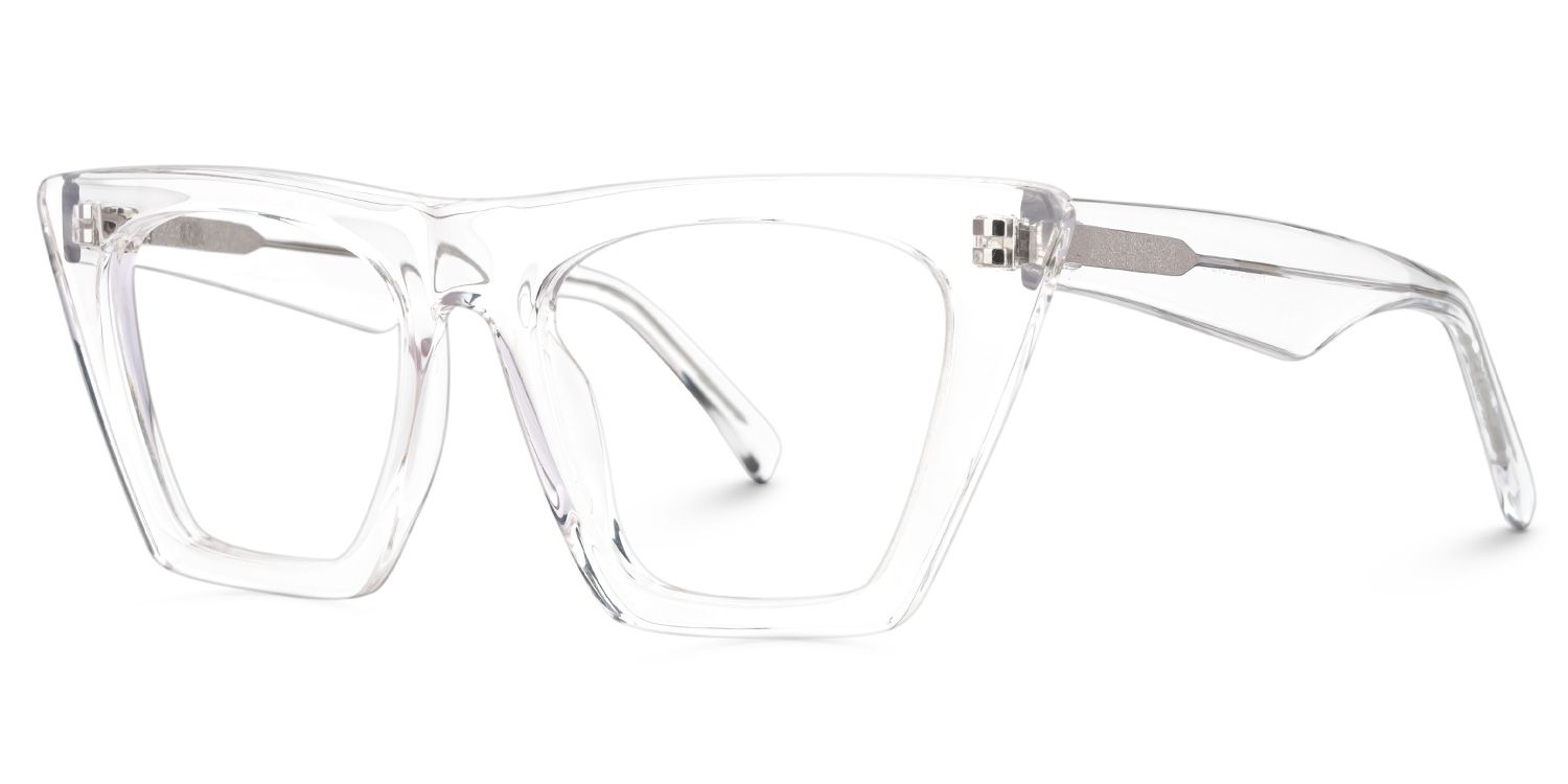 Cat Eye Clear Glasses1