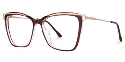 Krystle Red Square Glasses1