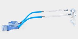 June Rectangle Clear Blue Glasses3