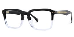 Vickerie Rectangle Black Clear Glasses3