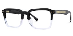 Vickerie Rectangle Black Crystal Glasses3