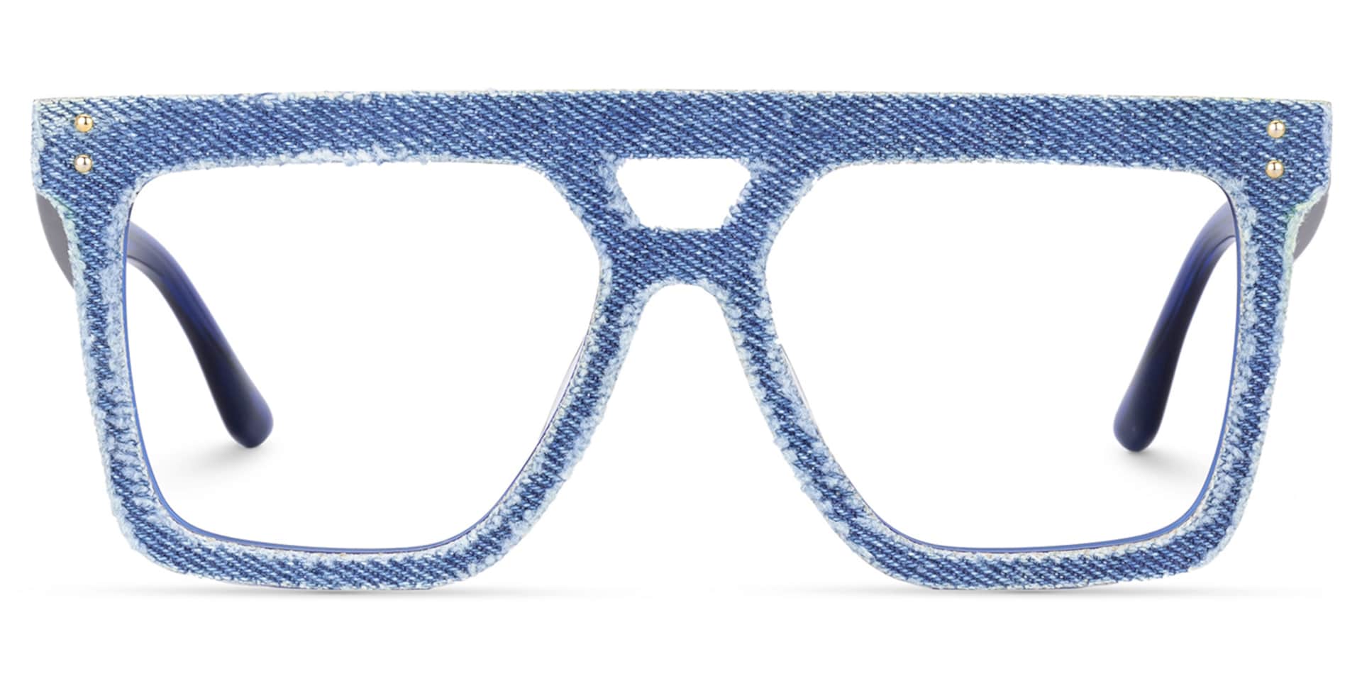 Rubin Denim Glasses, Blue Jean Frame Eyeglasses2