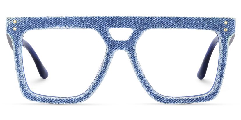 Rubin Square Denim Blue Glasses