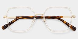 Sophie Clear Geometric Glasses2
