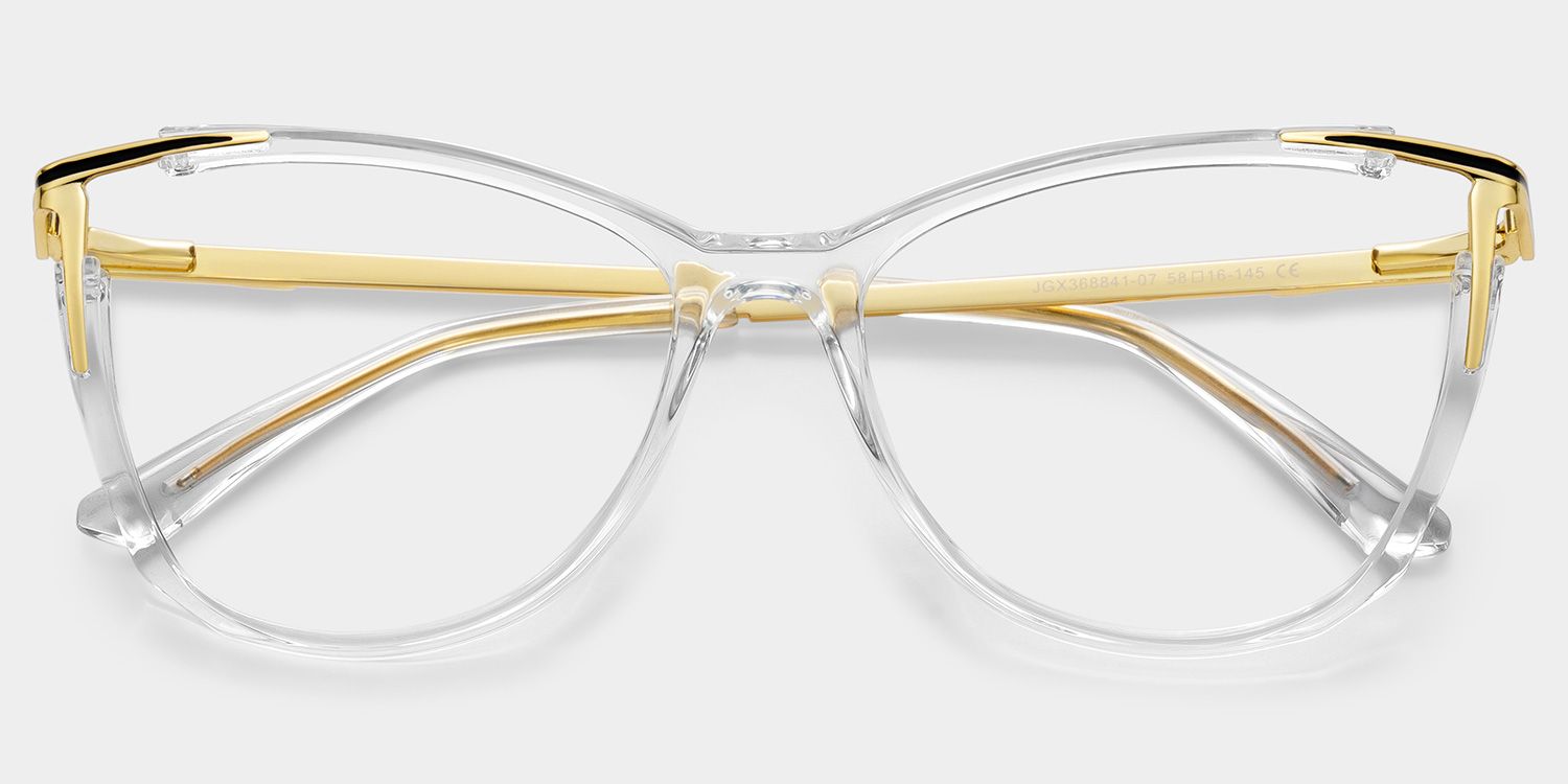 Yomary Cat Eye Clear Frame Glasses for Women | ZEELOOL1