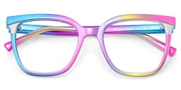 Leo Square Iridescent Glasses1