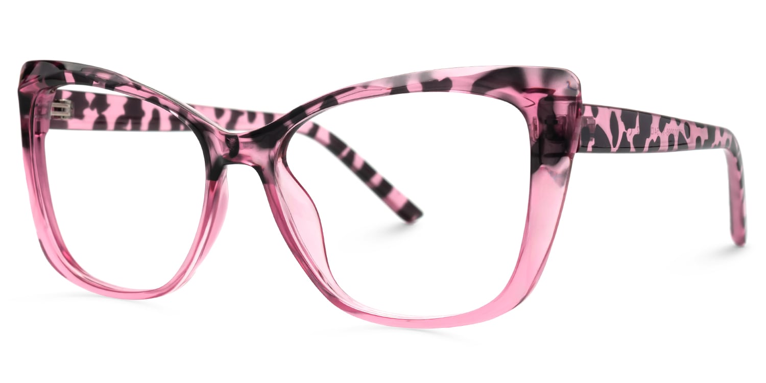 Farris Square Pink Glasses