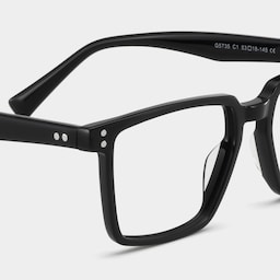 Griffin Rectangle Black Glasses5