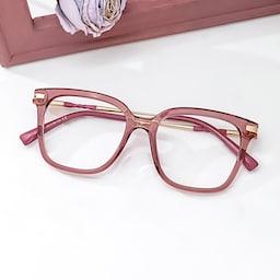 Jacqui Square Pink Glasses0