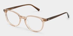 Allison Clear Brown Round Glasses4