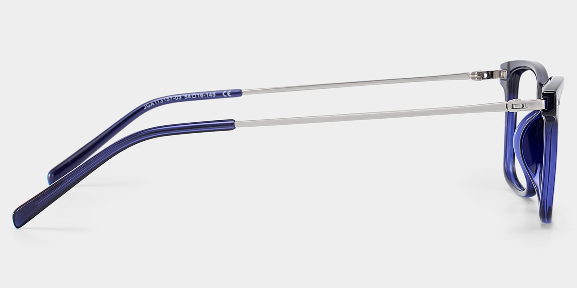 Eleanor Blue Full Rim Rectangle Eyeglasses in TR90 Metrial | ZEELOOL4