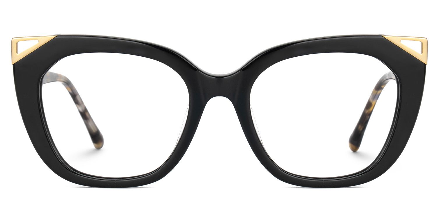 Hellena Cateye Black Fashion Glasses for Ladies | Zeelool0