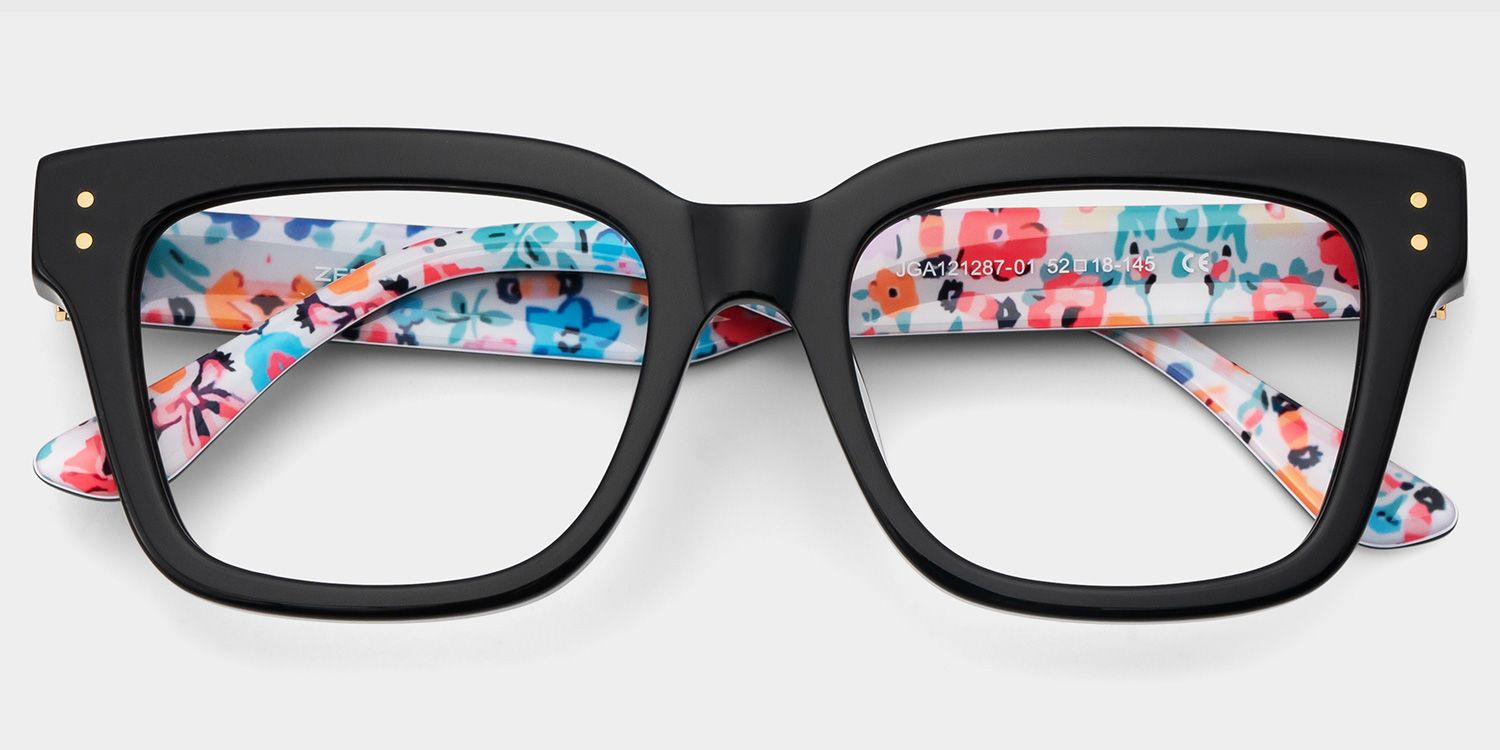 Zinnia Black Frame Glasses with Rectangle Frame Online | ZEELOOL5