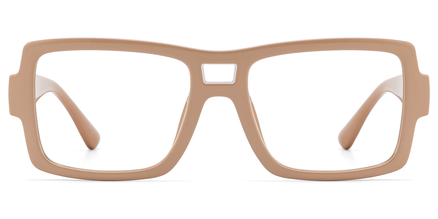 Nora Brown Aviator Glasses — Modern Frame Style | ZEELOOL