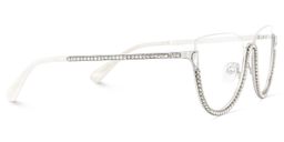 Sparkle Cateye Silver Glasses5
