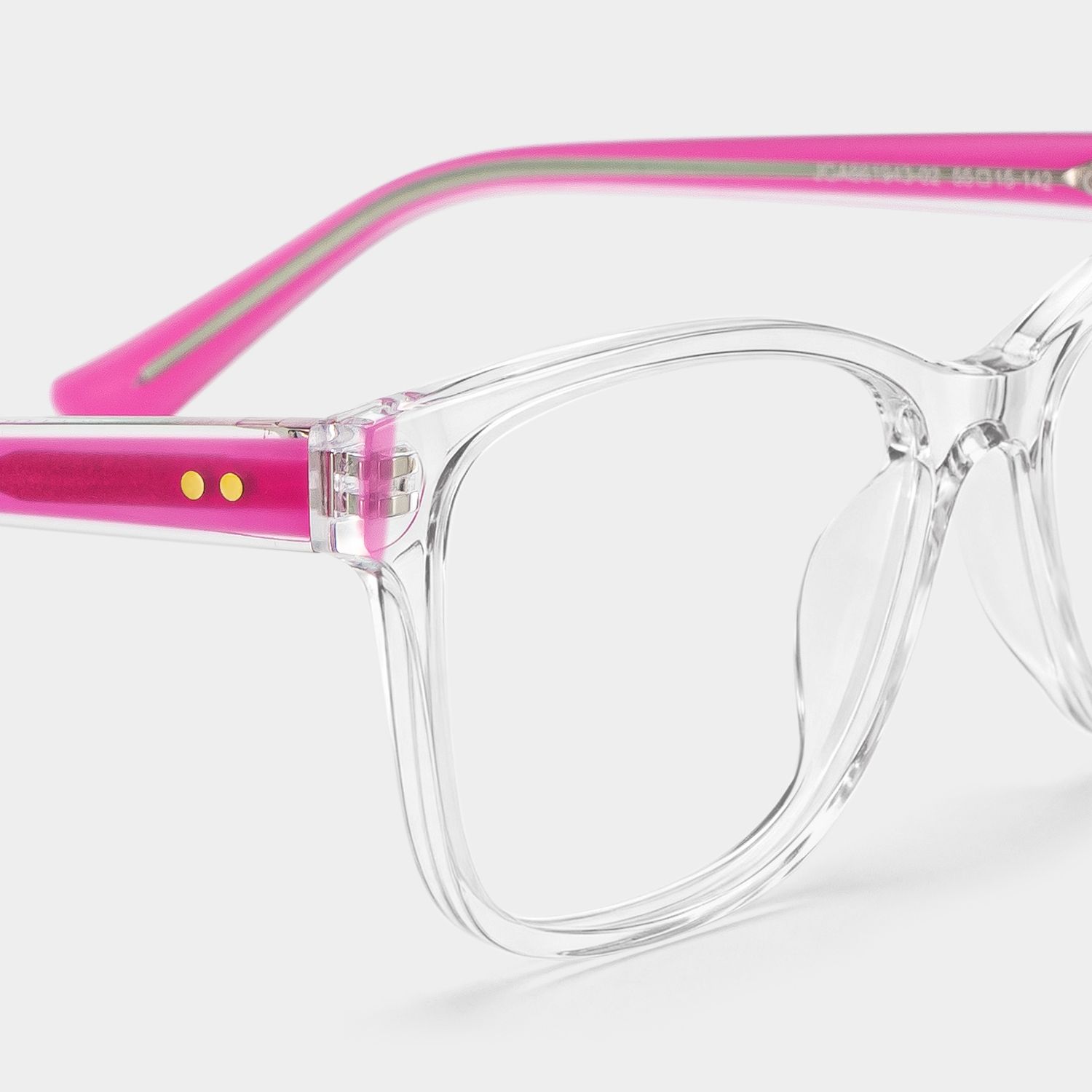 Eva Rectangle Clear Color Frame Glasses | ZEELOOL5