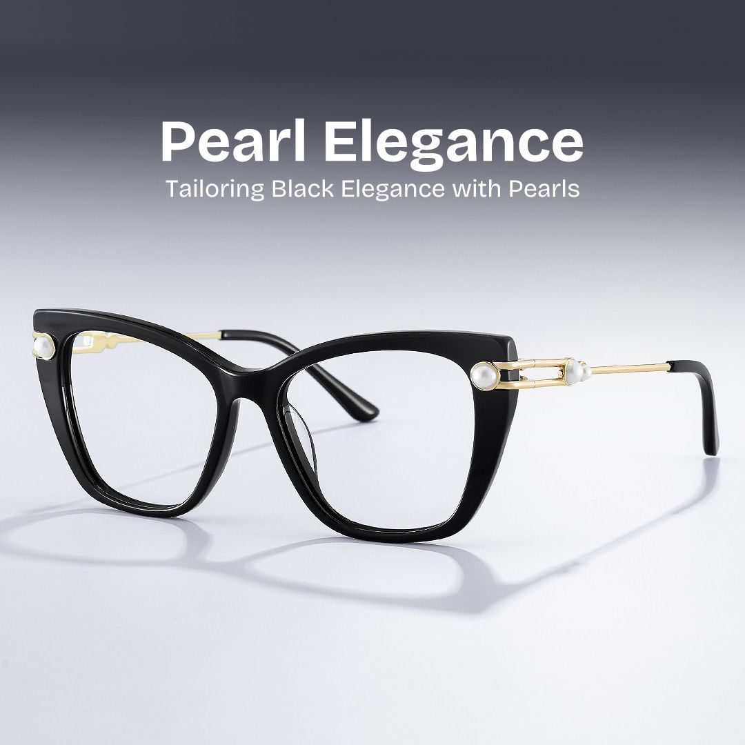 Victor Eyeglasses in Cat eye Black Frame | Zeelool0