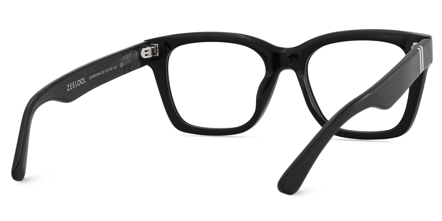 Gaydeh Black Glasses With Rectangle Shape | Zeelool5