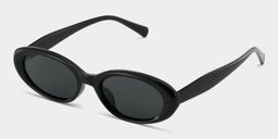 Zion Oval Black Polarized Sunglasses3