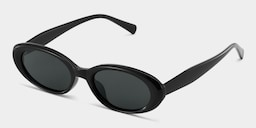 Zion Oval Black Polarized Sunglasses3