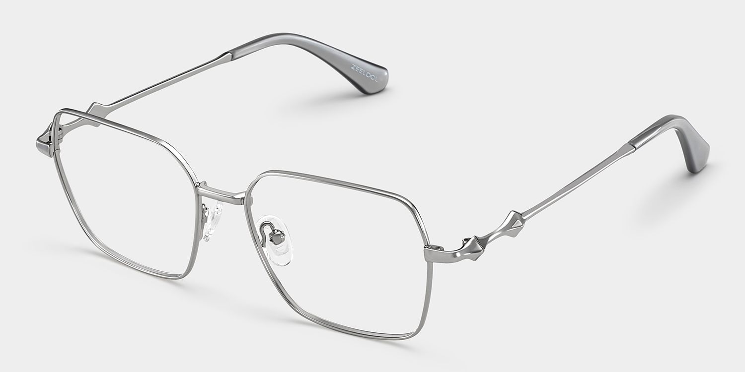 Kayla metal geometric glasses Frame Glasses Online | ZEELOOL2
