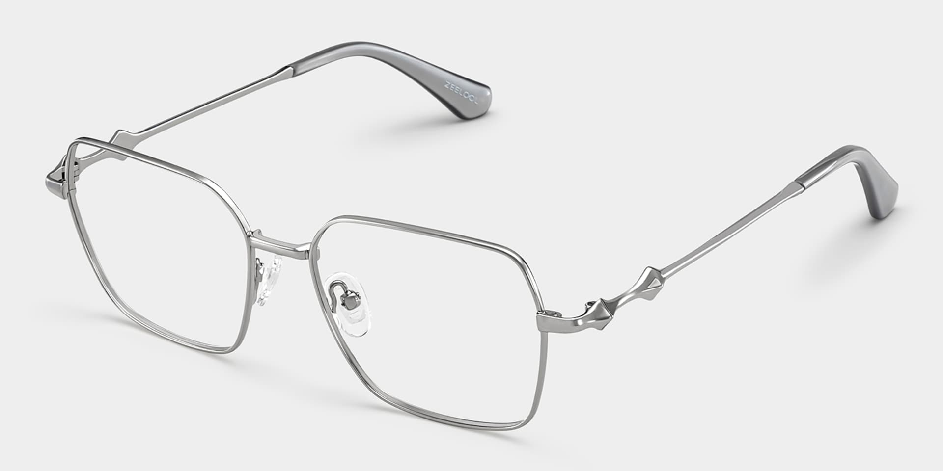 Kayla metal geometric glasses Frame Glasses Online | ZEELOOL2