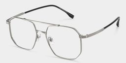Logan Silver Aviator Glasses3