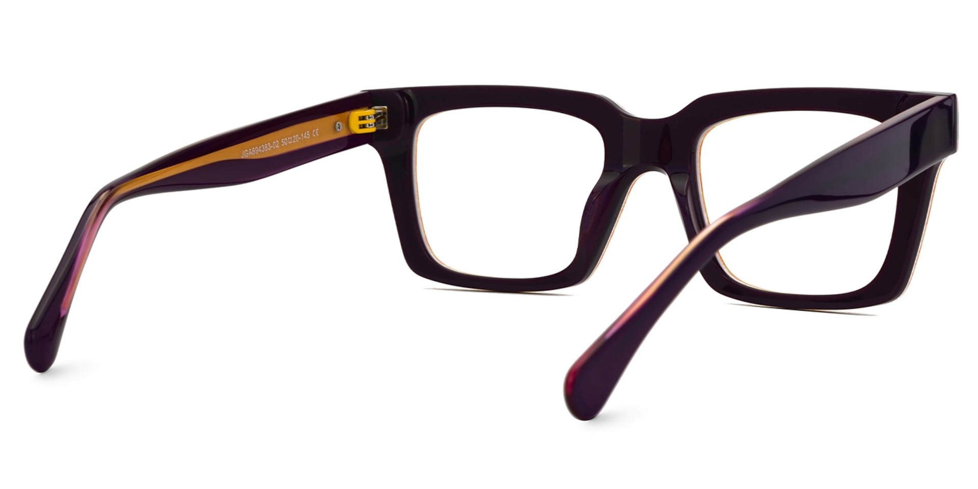 Kirkland Orange Rectangle Designer Eyeglasses3
