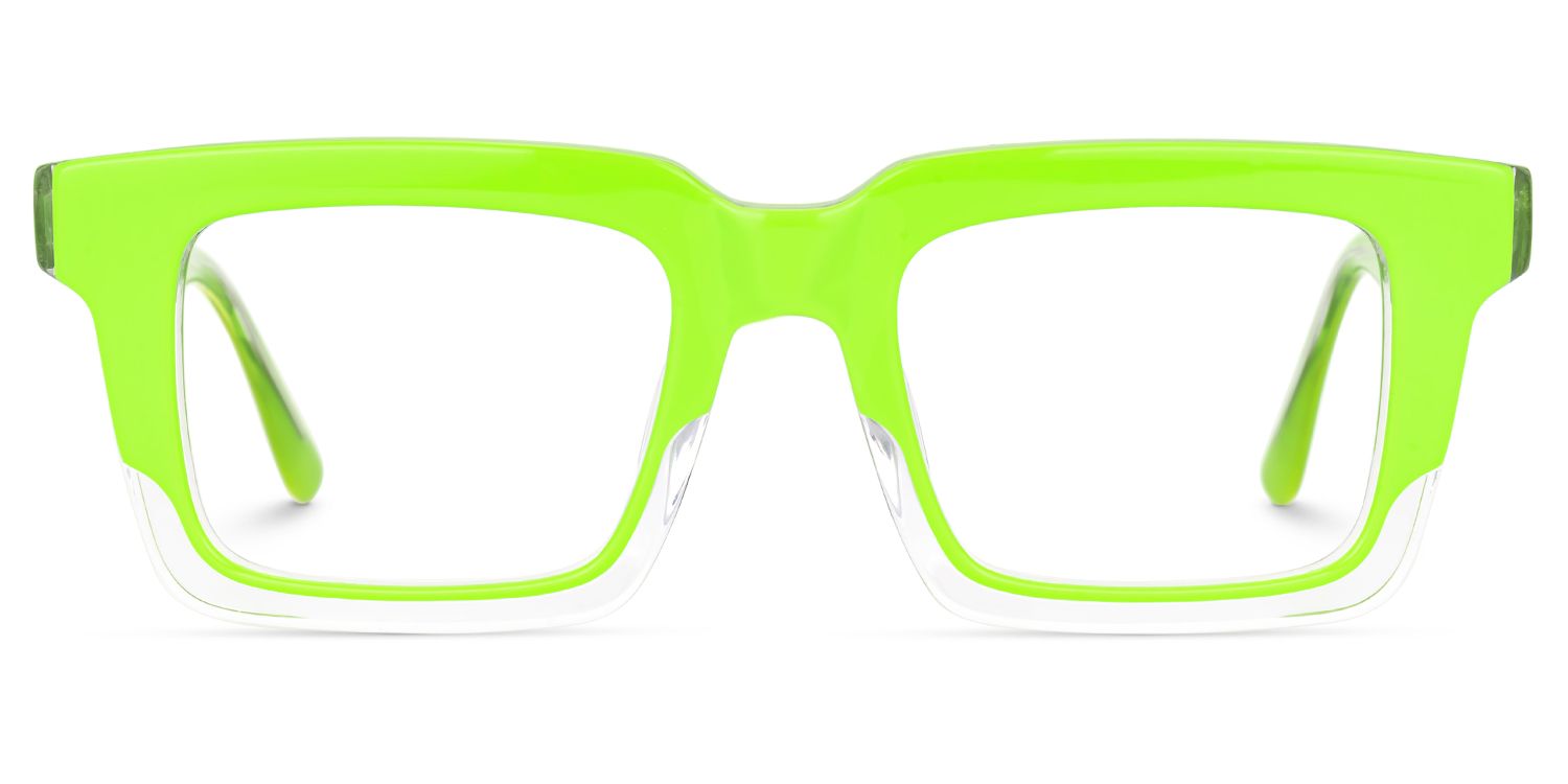 Men Rectangle Holly Green Eyeglasses | Zeelool0