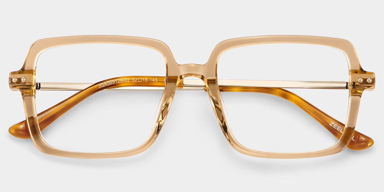 Asher Brown Rectangle Glasses | Retro Daily Athleisure2