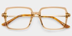 Asher Brown Rectangle Glasses2