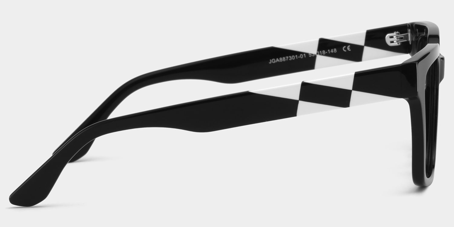 Harriet Square Black Glasses4