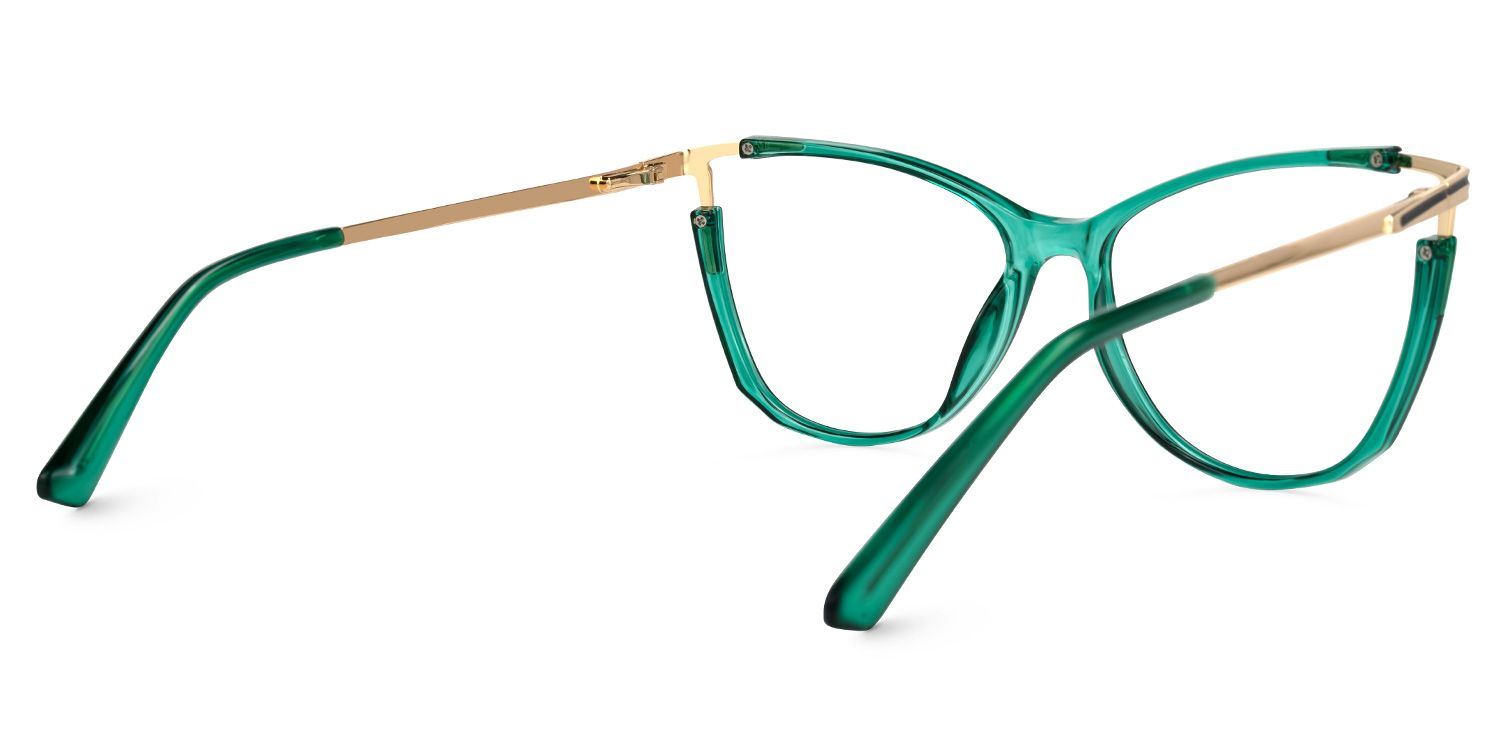 Cateye Yomary Green Eyeglasses and Glasses Frames Deals3