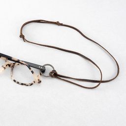 Adjustable Eyeglasses Leather Strap Alloy Ring1