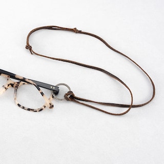 Adjustable Eyeglasses Leather Strap Alloy Ring1