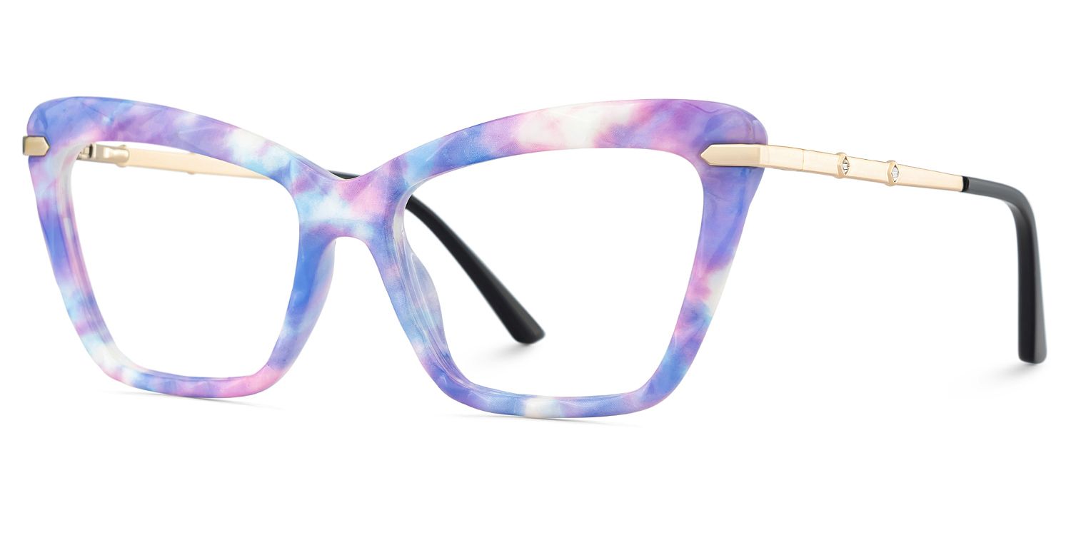 Juliet Cateye Purple TR90 Frame Glasses | Zeelool Optical3