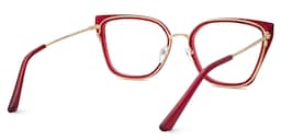 Martine Square Red Glasses3