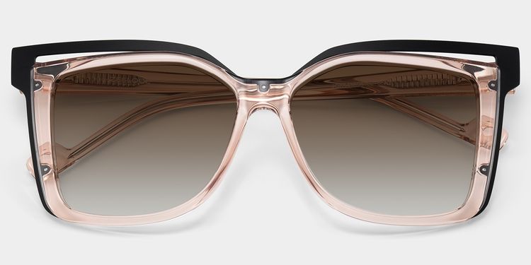 Twolla Square Beige Glasses