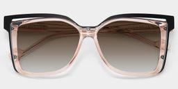 Twolla Beige Square Sunglasses1