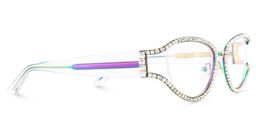 Star Iridescent Cat eye Glasses4