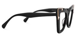 Pedley Cateye Black Pointy Glasses2