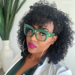 Alberta Cat Eye Green Glasses4