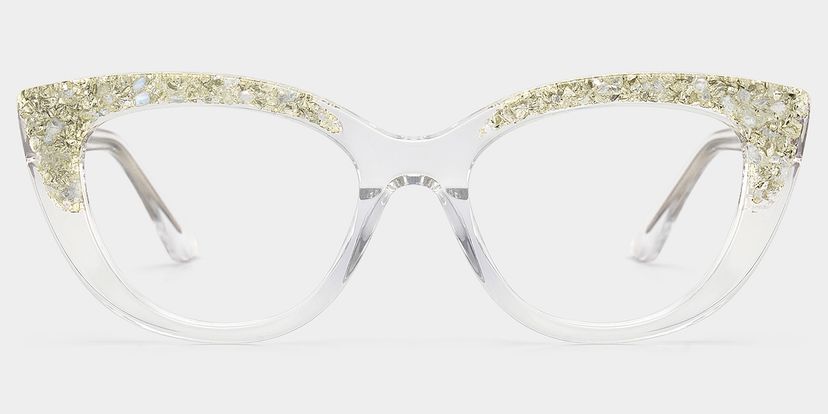 Elora  Cat-eye Silver Glasses