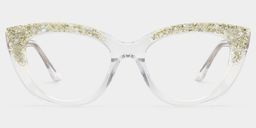 Elora  Cat-eye Silver Glasses2